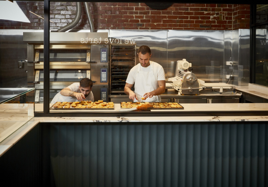 Two chefs baking at casa nasta in Thornbury